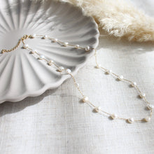 Load image into Gallery viewer, Beloved Spaced Pearl necklace - Elisa Maree Jewelry