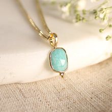 Load image into Gallery viewer, Hope Amazonite Gold Filled Pendant Necklaces - Elisa Maree Jewelry
