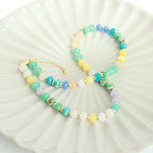 Load image into Gallery viewer, Lemon Drop Rondelle beaded Necklace
