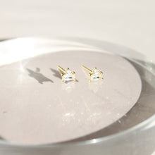 Load image into Gallery viewer, Aziza Gold Vermeil Stud Earrings
