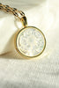 Prairie Rose Etched Mother of Pearl Pendant Necklace - Elisa Maree Jewelry