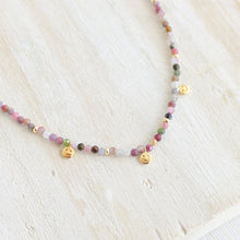 Load image into Gallery viewer, Happiness Dainty Tourmaline Beaded Necklace
