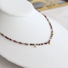 Load image into Gallery viewer, Happiness Dainty Tourmaline Beaded Necklace
