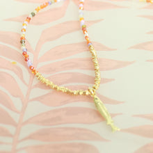Load image into Gallery viewer, Citrine Fish Beaded necklace
