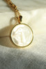 Little Forest Mushroom Etched Mother of Pearl Pendant Necklace - Elisa Maree Jewelry
