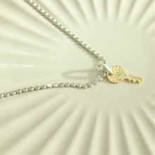 Load image into Gallery viewer, Key to My Heart Mixed Metal Necklace - Elisa Maree Jewelry
