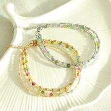 Load image into Gallery viewer, Whimsy Triple Strand Bracelet - Elisa Maree Jewelry
