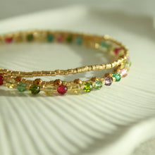 Load image into Gallery viewer, Whimsy Triple Strand Bracelet - Elisa Maree Jewelry
