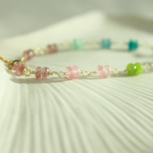 Load image into Gallery viewer, Seaside Rainbow Stone Bracelet - Elisa Maree Jewelry
