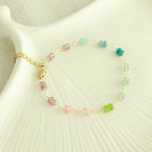 Load image into Gallery viewer, Seaside Rainbow Stone Bracelet - Elisa Maree Jewelry
