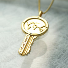 Load image into Gallery viewer, Kindness Is Key to the world Pendant Necklace
