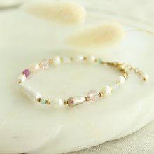 Load image into Gallery viewer, Festival Pearl and glass bead Bracelet - Elisa Maree Jewelry
