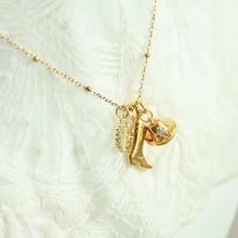Load image into Gallery viewer, Shania 2.0 Boot and Hat Necklace - Elisa Maree Jewelry

