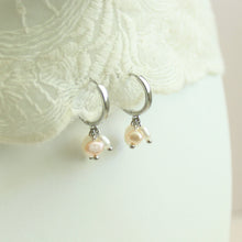Load image into Gallery viewer, Prairie Pearl Hoops - Elisa Maree Jewelry
