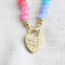 Load image into Gallery viewer, Rainbow Ombre 8mm 20&quot; Rondelle Necklace
