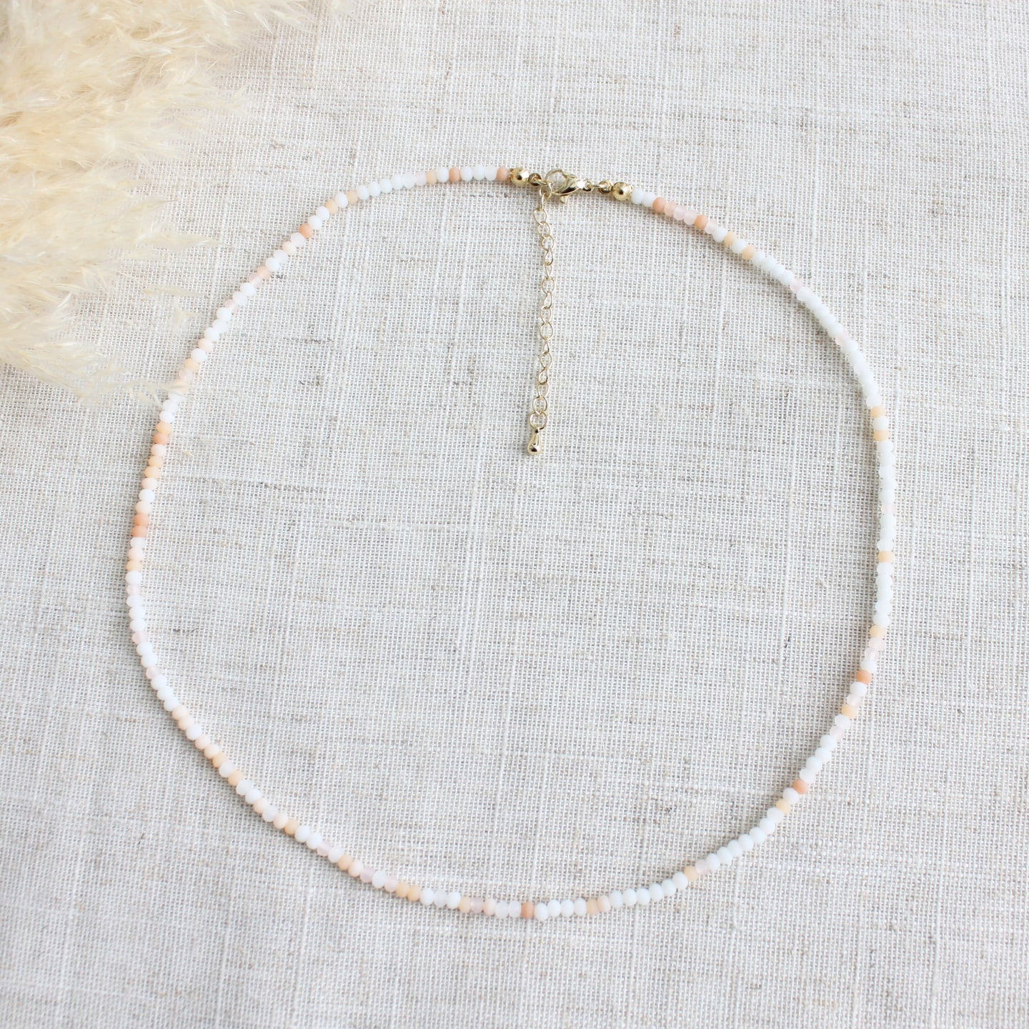 Frosted Morganite Necklace