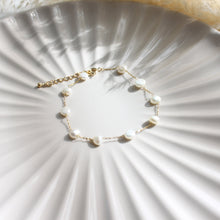 Load image into Gallery viewer, Beloved  Spaced Pearl Bracelet
