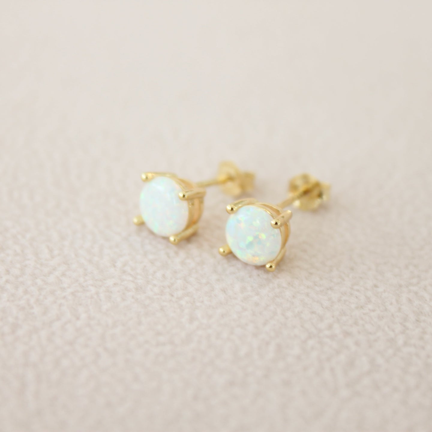 Sharon Opal Stud Earrings