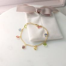 Load image into Gallery viewer, Valentina Heart Tassel Bracelet
