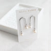 Pearl Drop Arch Earrings