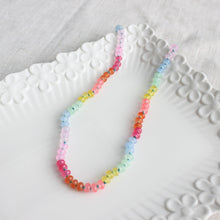 Load image into Gallery viewer, Rainbow Ombre Quartz Hand Knotted Necklace
