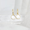 Pearly Night Etched Pearl Drop Earring