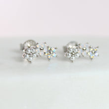 Load image into Gallery viewer, Rose Mini Climber Earrings
