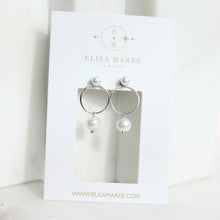 Load image into Gallery viewer, Poppy Pearl Link Earrings
