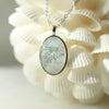 The Mountains are Calling Carved Pearl Necklace