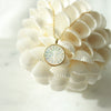 Devine Dragonfly Carved Mother of Pearl Pendant Necklace