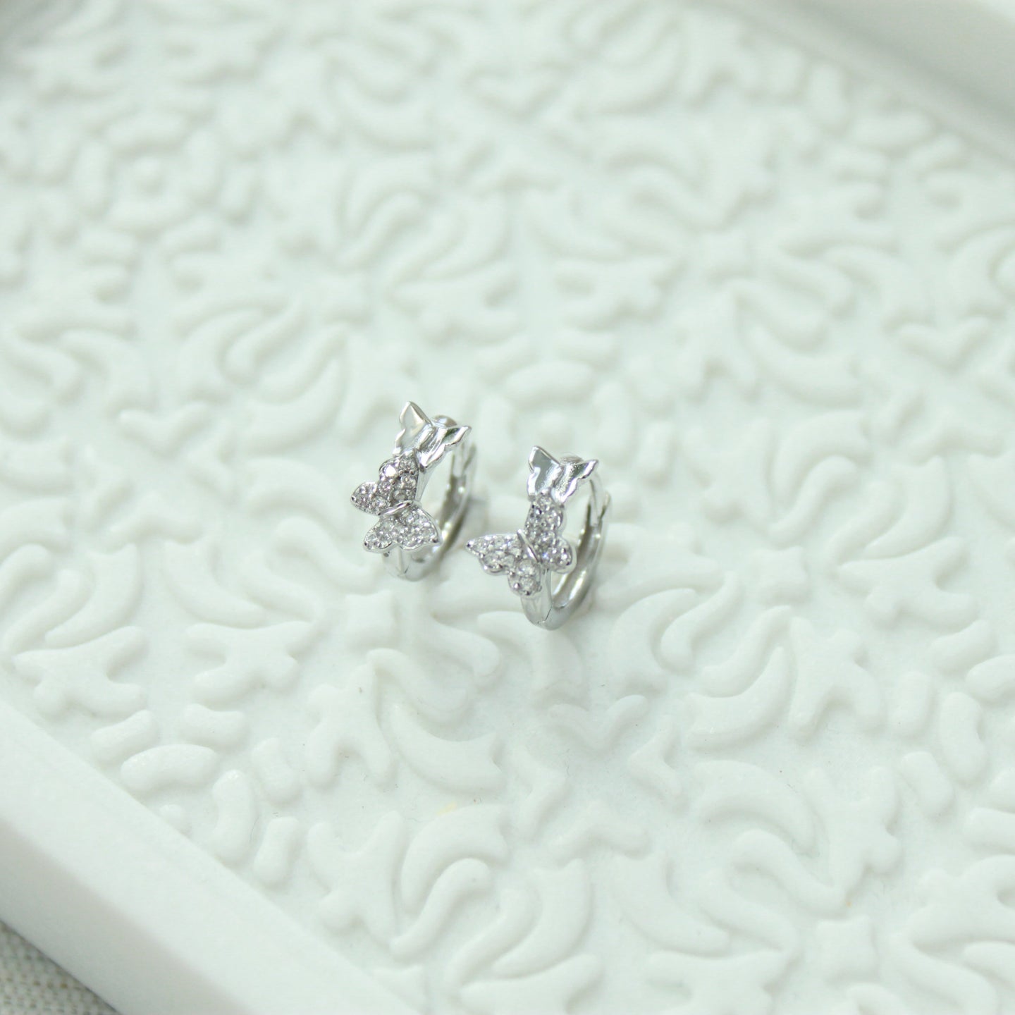 Butterfly Friendship Hoop Earrings