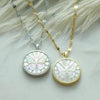 Beautiful Butterfly Carved Mother of Pearl Pendant Necklace