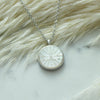 Devine Dragonfly Carved Mother of Pearl Pendant Necklace