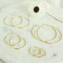 Load image into Gallery viewer, Feather Lite Skinny Hoops
