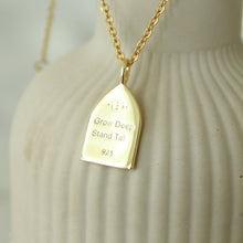 Load image into Gallery viewer, Grow Deep, Stand Tall Pendant Necklace
