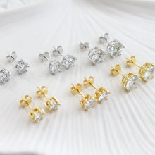 Load image into Gallery viewer, Shine Bright like a Diamond Solitaire Studs
