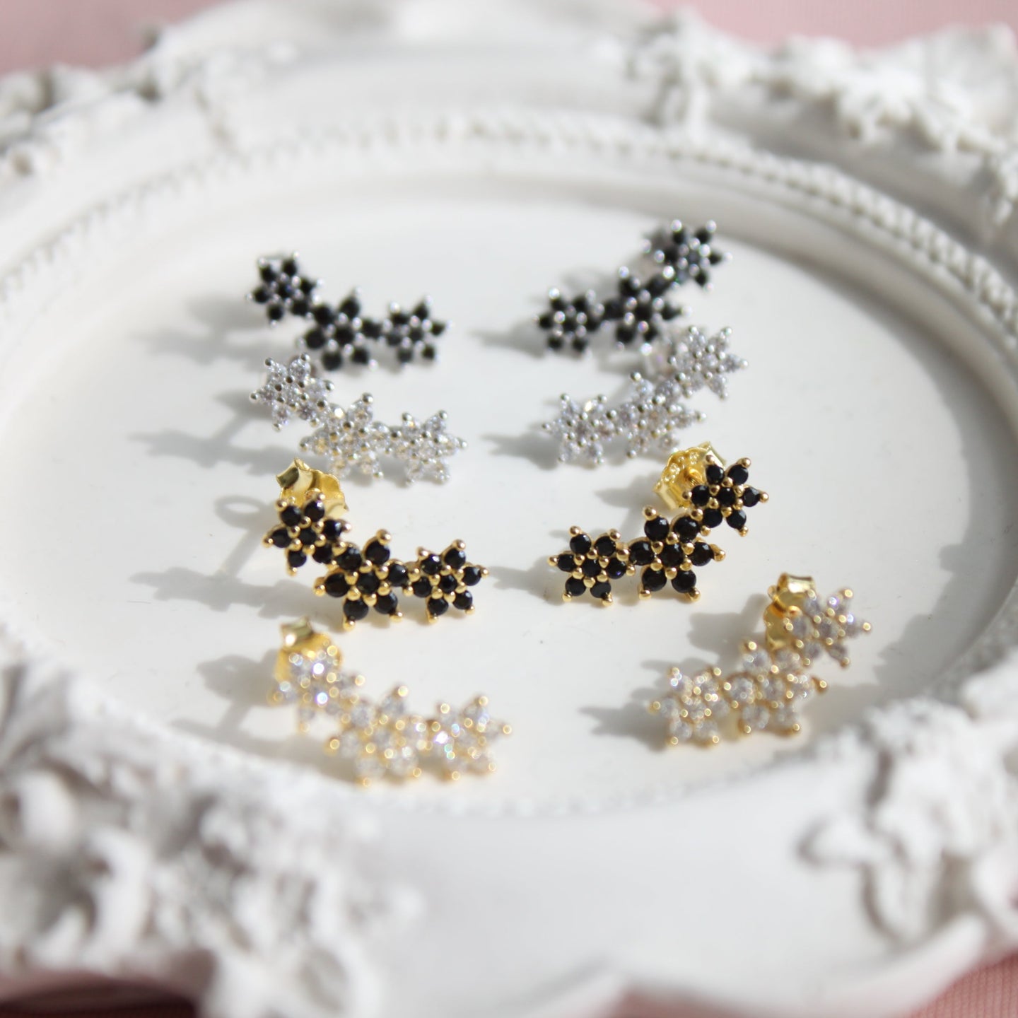 The Daisy Crawler Stud Earrings