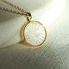 Pure Heart Etched Pearl Pendant Necklace - Elisa Maree Jewelry