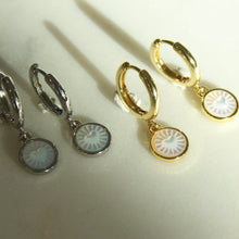 Load image into Gallery viewer, Pure Heart Etched Pearl Drop Earrings - Elisa Maree Jewelry
