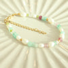 Seaglass Pearl and glass bead Bracelet - Elisa Maree Jewelry