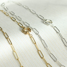 Load image into Gallery viewer, Unity 14K Paperclip Chain with Oversized Sailor Clasp - Elisa Maree Jewelry
