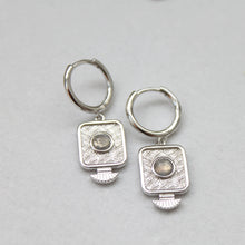 Load image into Gallery viewer, New Moon Moonstone Earrings - Elisa Maree Jewelry
