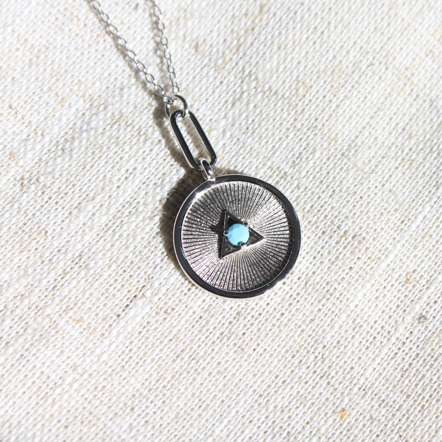 Isla Turquoise Sun-Ray Necklace - Elisa Maree Jewelry