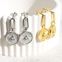 Load image into Gallery viewer, Isla Turquoise Sun Earrings - Elisa Maree Jewelry
