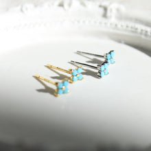 Load image into Gallery viewer, The Turquoise Clover Stud - Elisa Maree Jewelry
