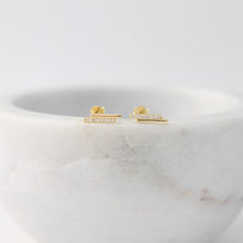 Load image into Gallery viewer, Taylor Bar Stud Earrings - Elisa Maree Jewelry
