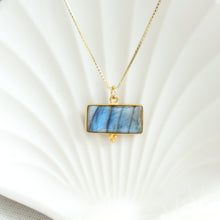 Load image into Gallery viewer, Temple Labradorite Pendant Necklace - Elisa Maree Jewelry
