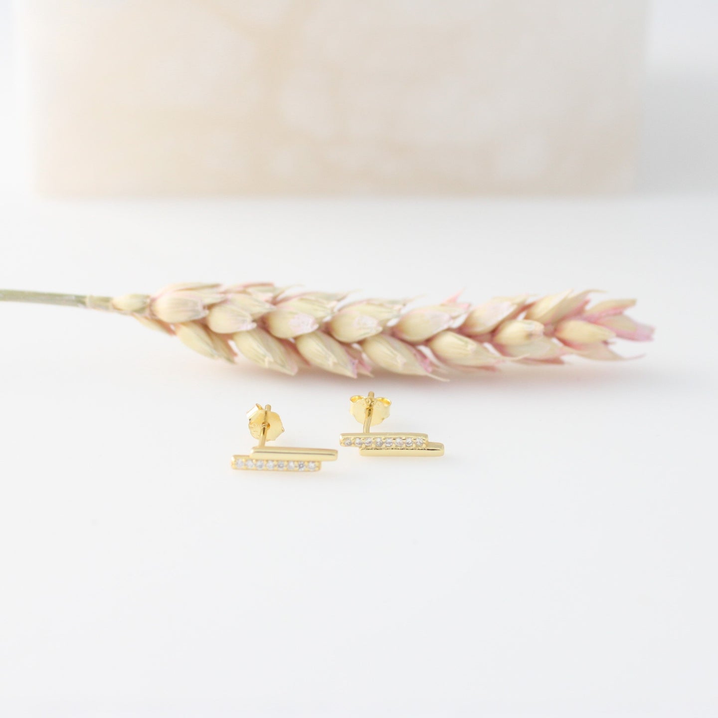 Taylor Bar Stud Earrings - Elisa Maree Jewelry